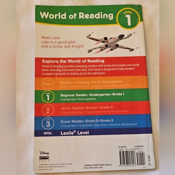 STAR WARS Children's Book Bundle of 4  Paper back Various titles and levels - Picture 4 of 16